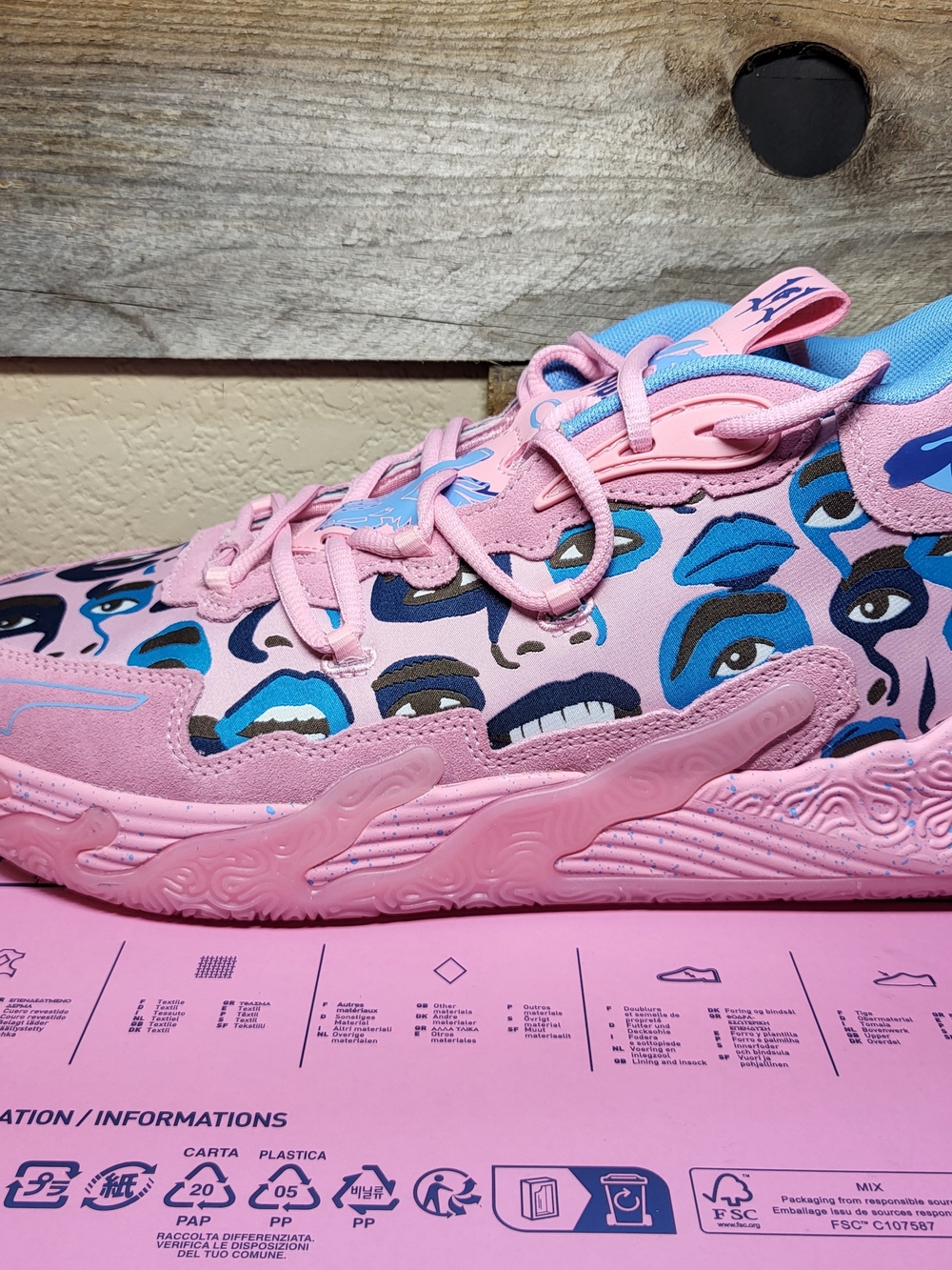*NEW* PUMA LaMelo Ball MB.03xKidSuper Studios Pink Lilac/Light Blue Size Mens 12